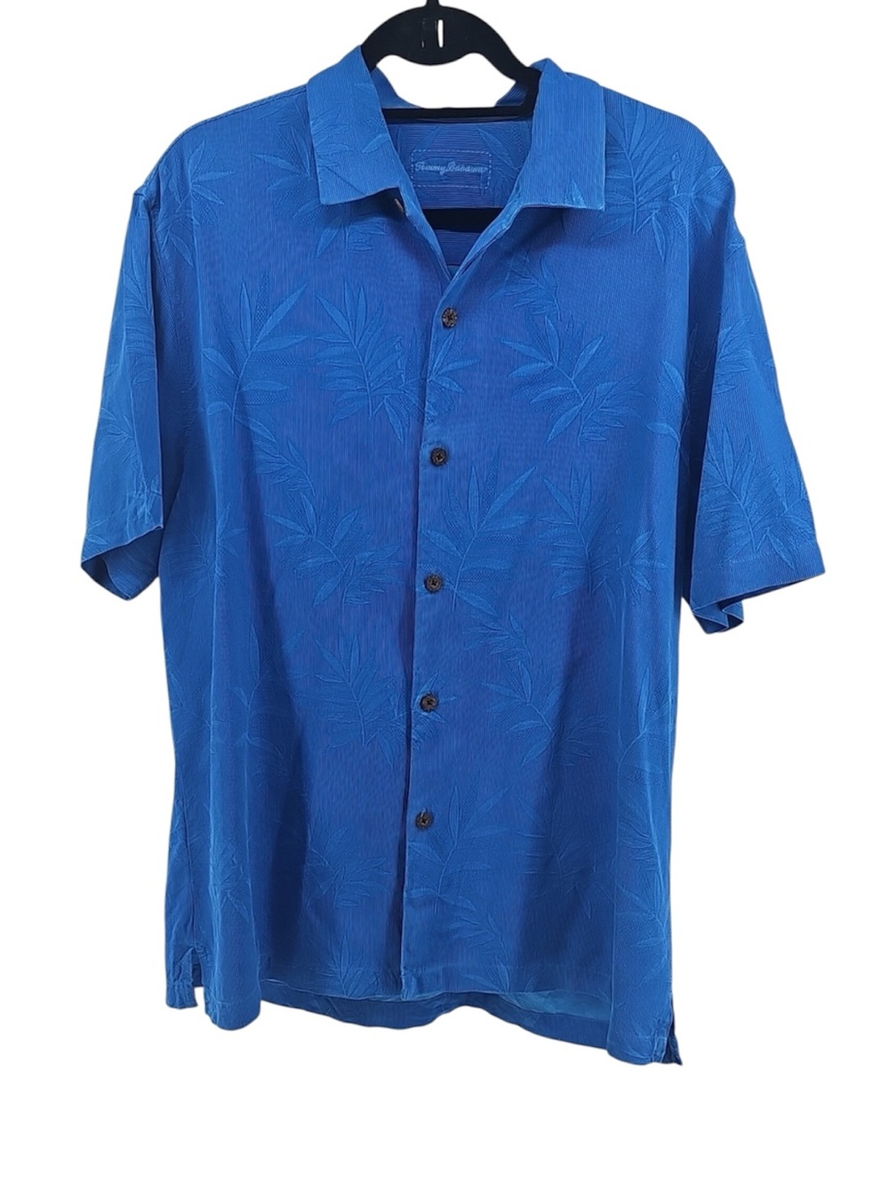 💚 Tommy Bahama Royal Blue Short-Sleeve Top, Size L